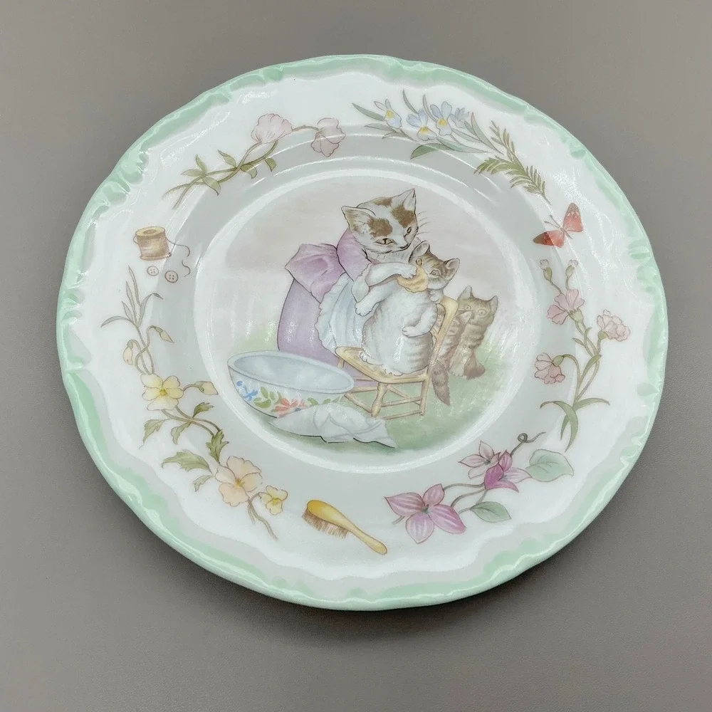 Royal Albert Beatrix Potter Tom Kitten Teatime Collection Bone China Plate 1986